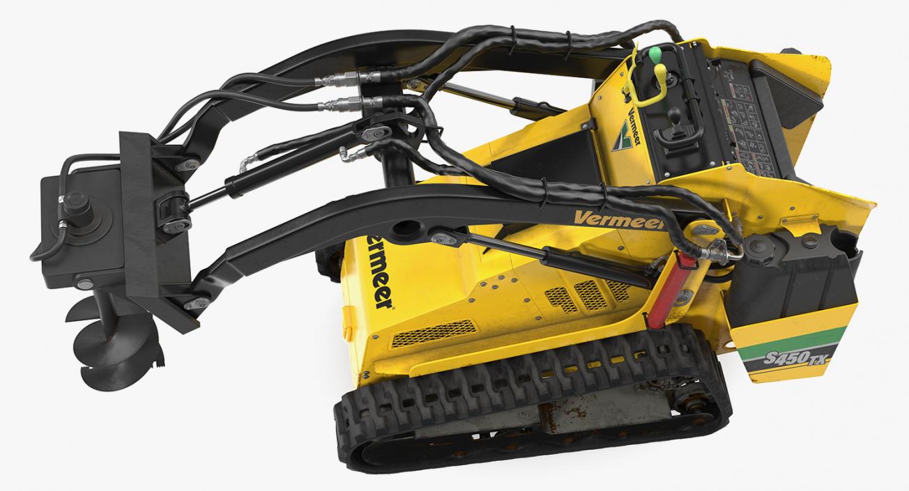 3D Mini Skid Steer Vermeer Rigged 3D Models Collection