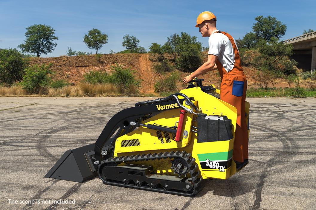 3D Mini Skid Steer Vermeer Rigged 3D Models Collection