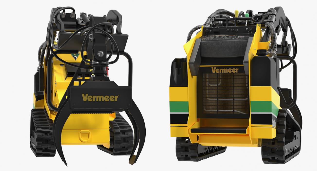 3D Mini Skid Steer Vermeer Rigged 3D Models Collection