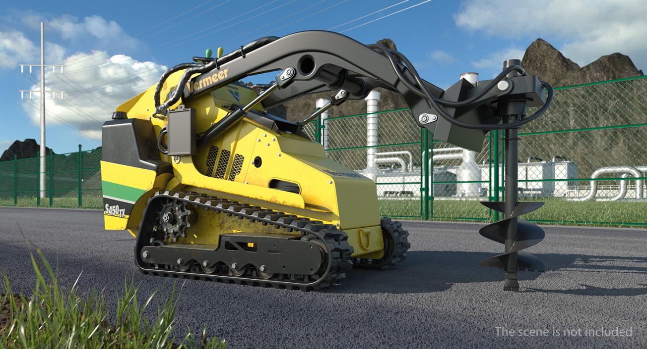 3D Mini Skid Steer Vermeer Rigged 3D Models Collection