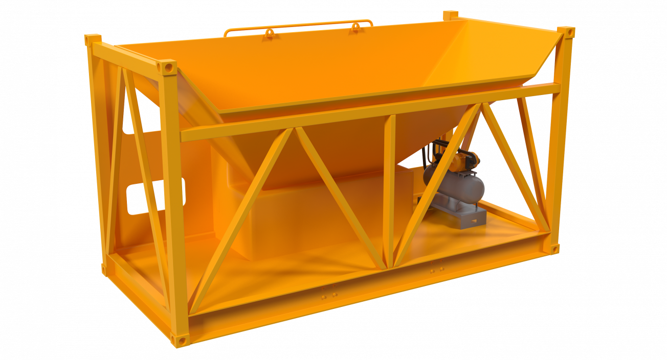 3D model Mobile Concrete Batching Plant