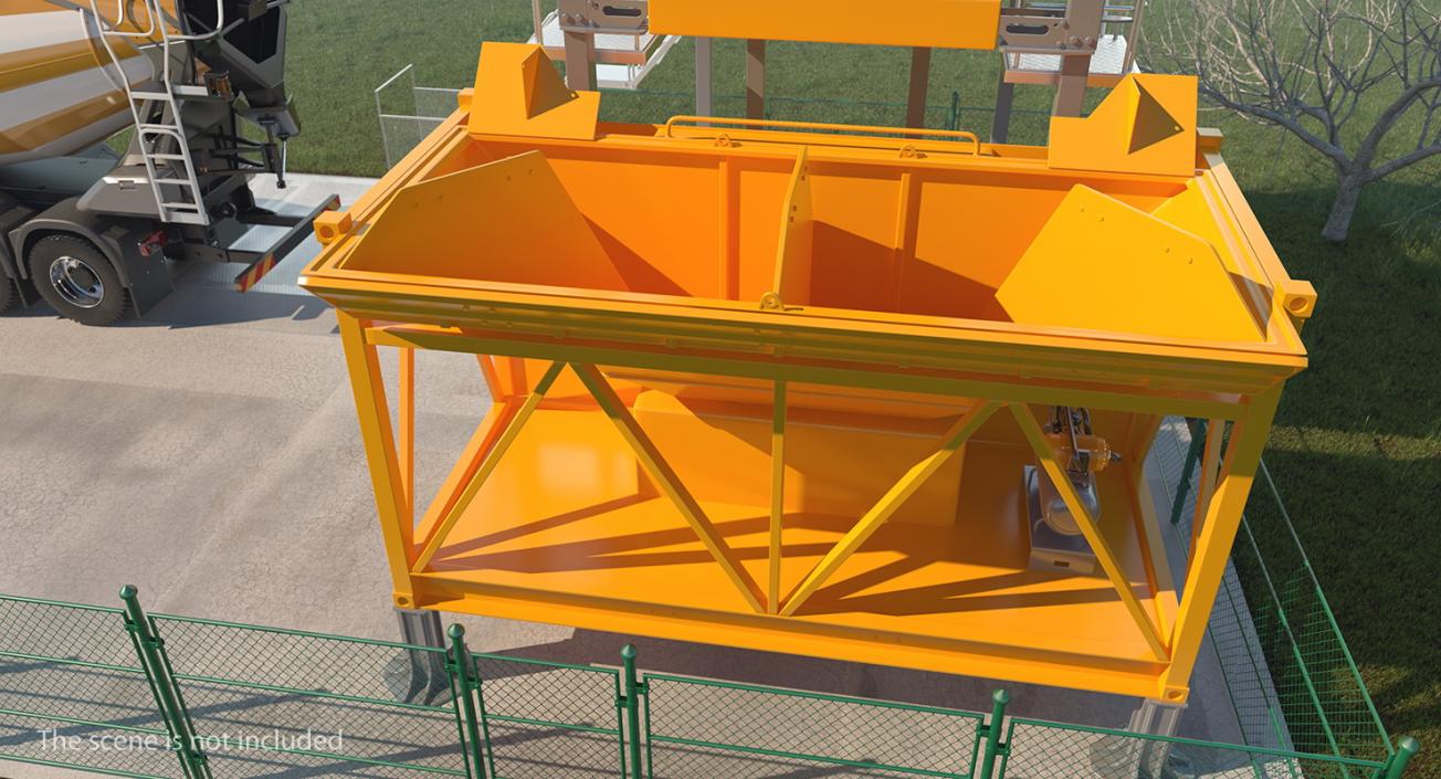 3D model Mobile Concrete Batching Plant