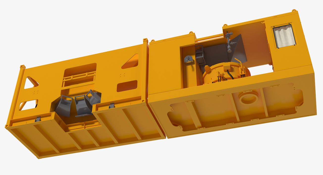 3D model Mobile Concrete Batching Plant