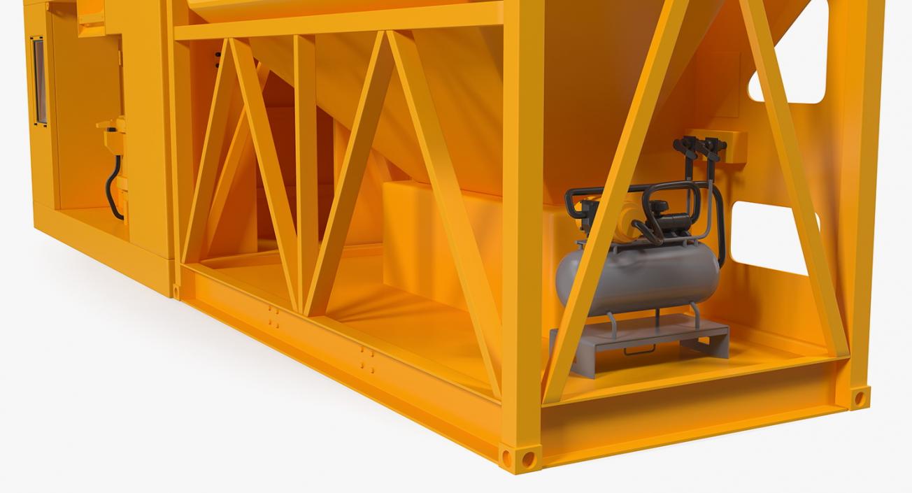 3D model Mobile Concrete Batching Plant