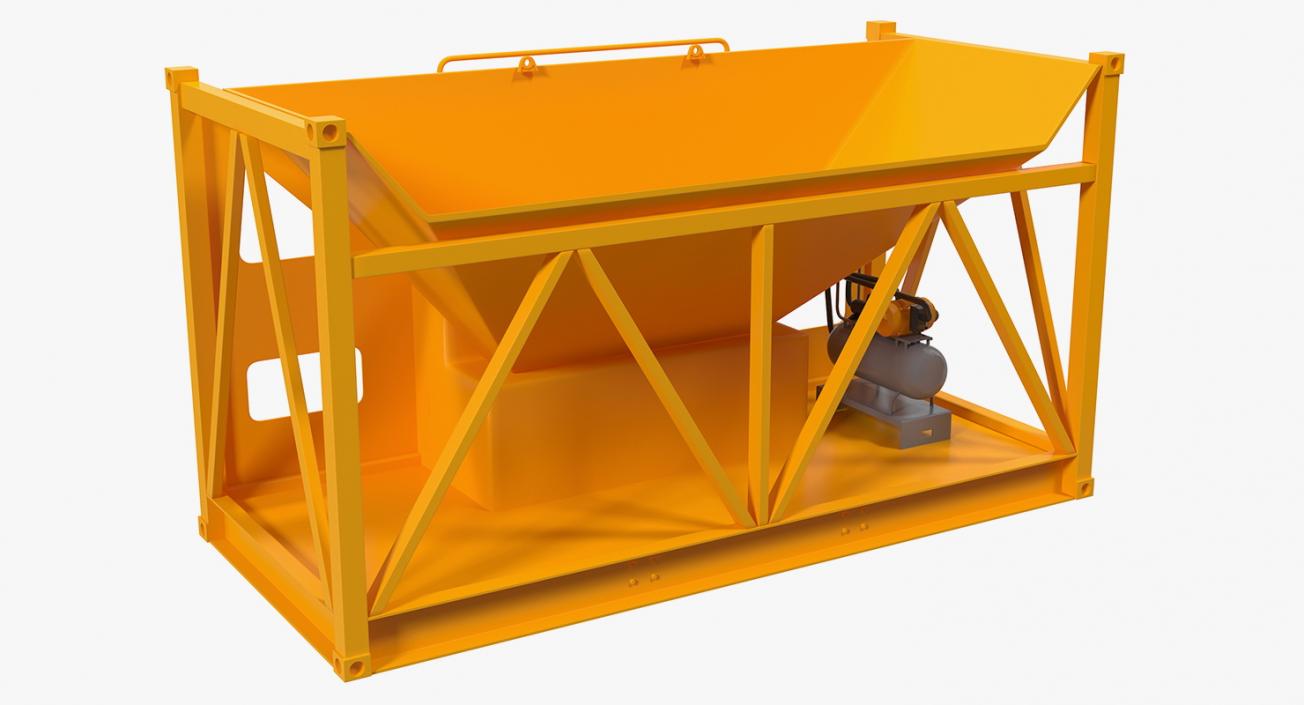 3D model Mobile Concrete Batching Plant