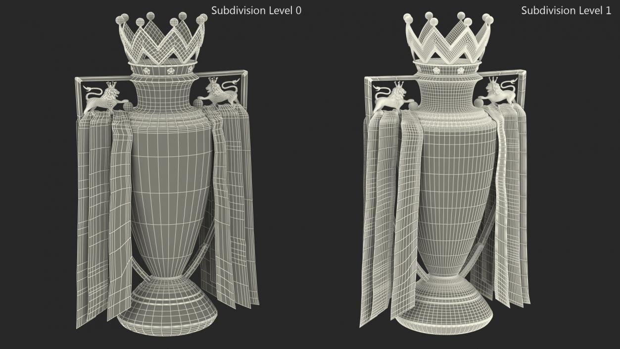 3D model Barclays Premier League Trophy