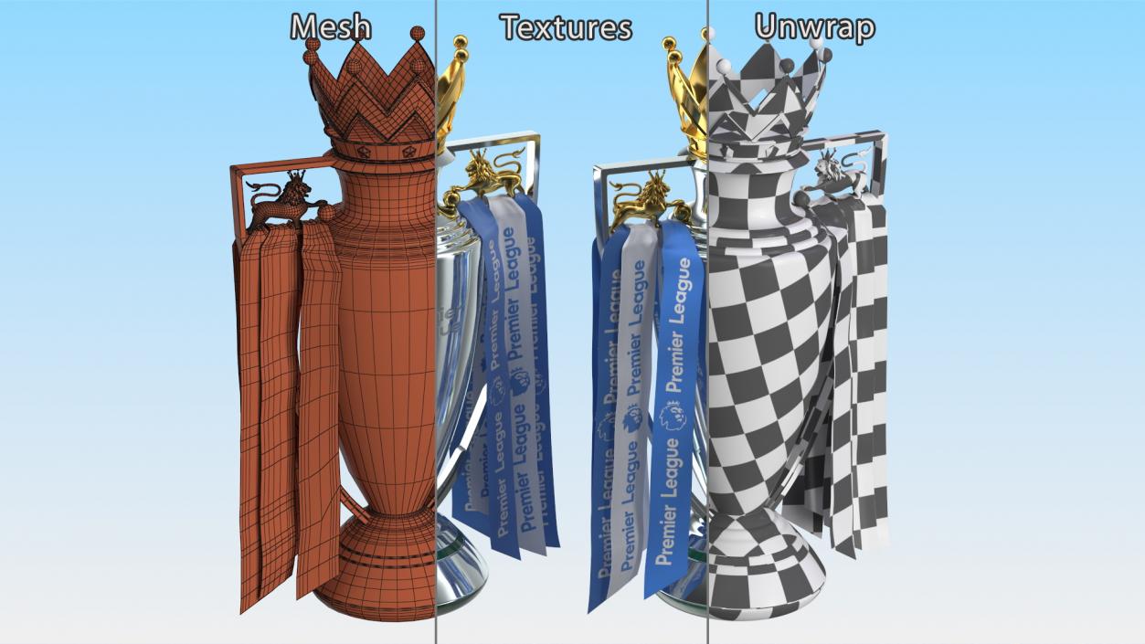 3D model Barclays Premier League Trophy