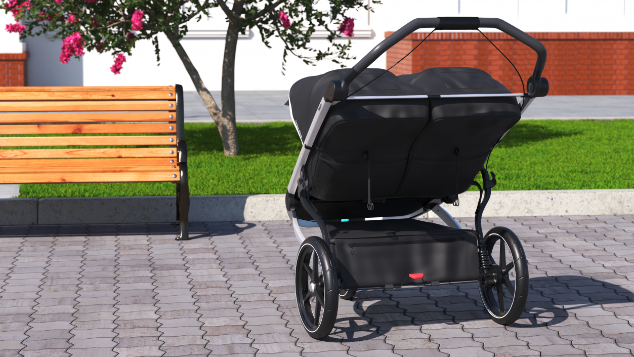 3D model Thule Urban Glide 2 Double Stroller