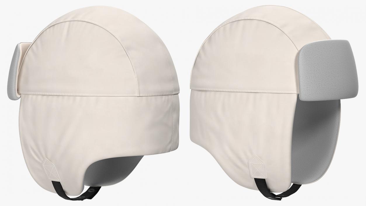 Trapper Hat White 3D