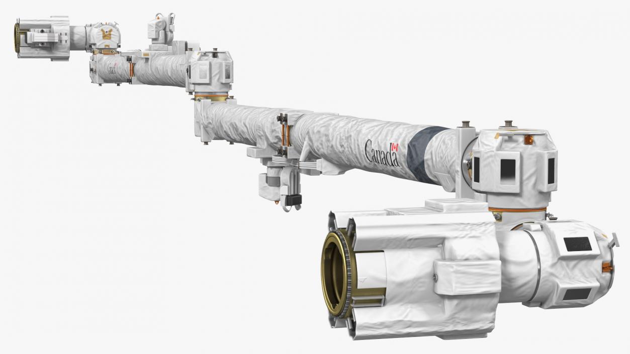 3D Canadarm2 ISS Remote Manipulator System Rigged