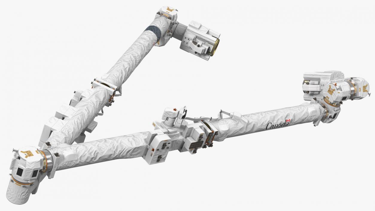 3D Canadarm2 ISS Remote Manipulator System Rigged