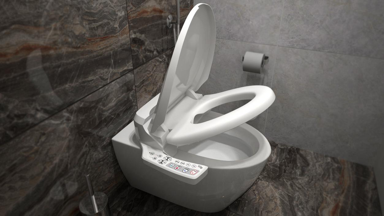 Bio Bidet BB600 Ultimate Bidet Toilet Seat Elongated 3D