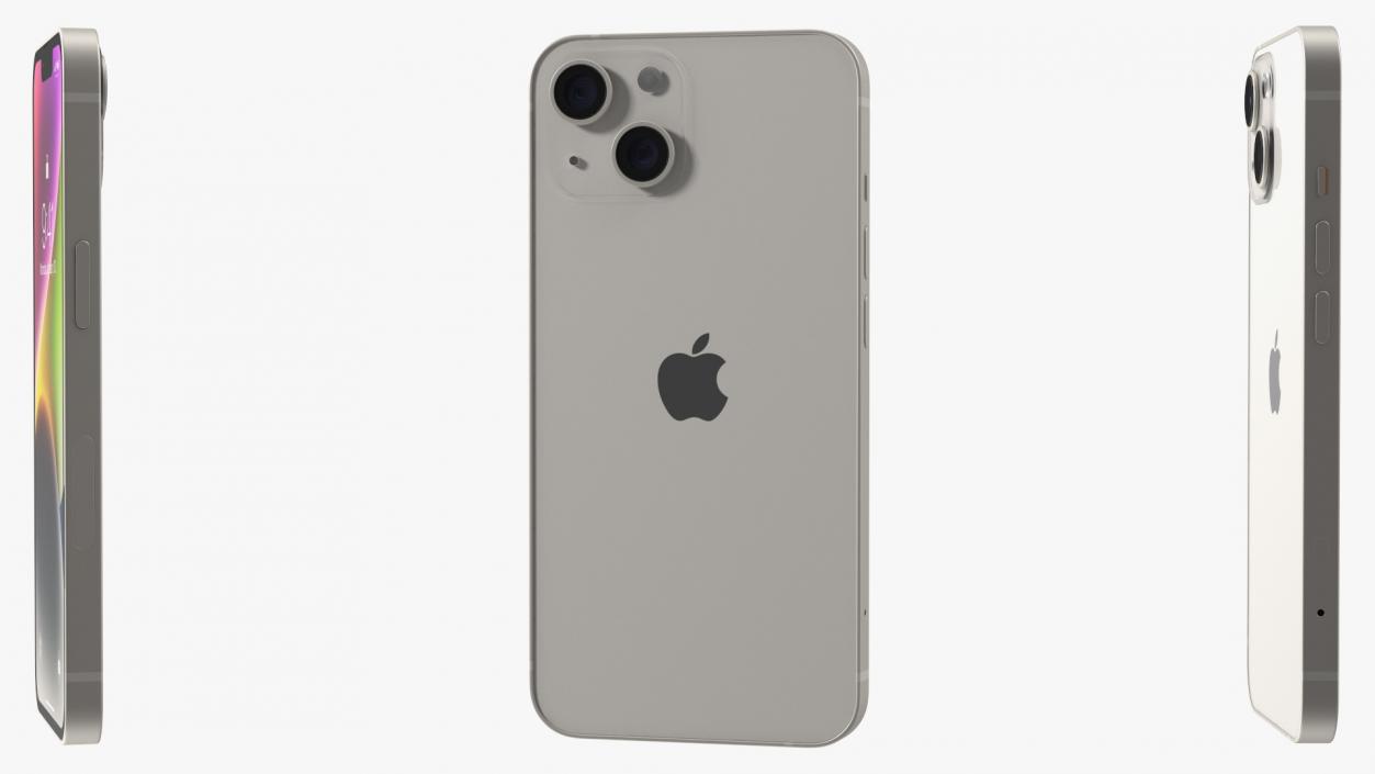 3D model Apple iPhone 14 Starlight