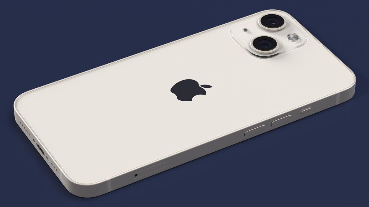 3D model Apple iPhone 14 Starlight