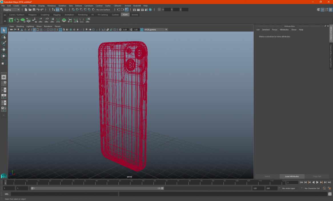 3D model Apple iPhone 14 Starlight