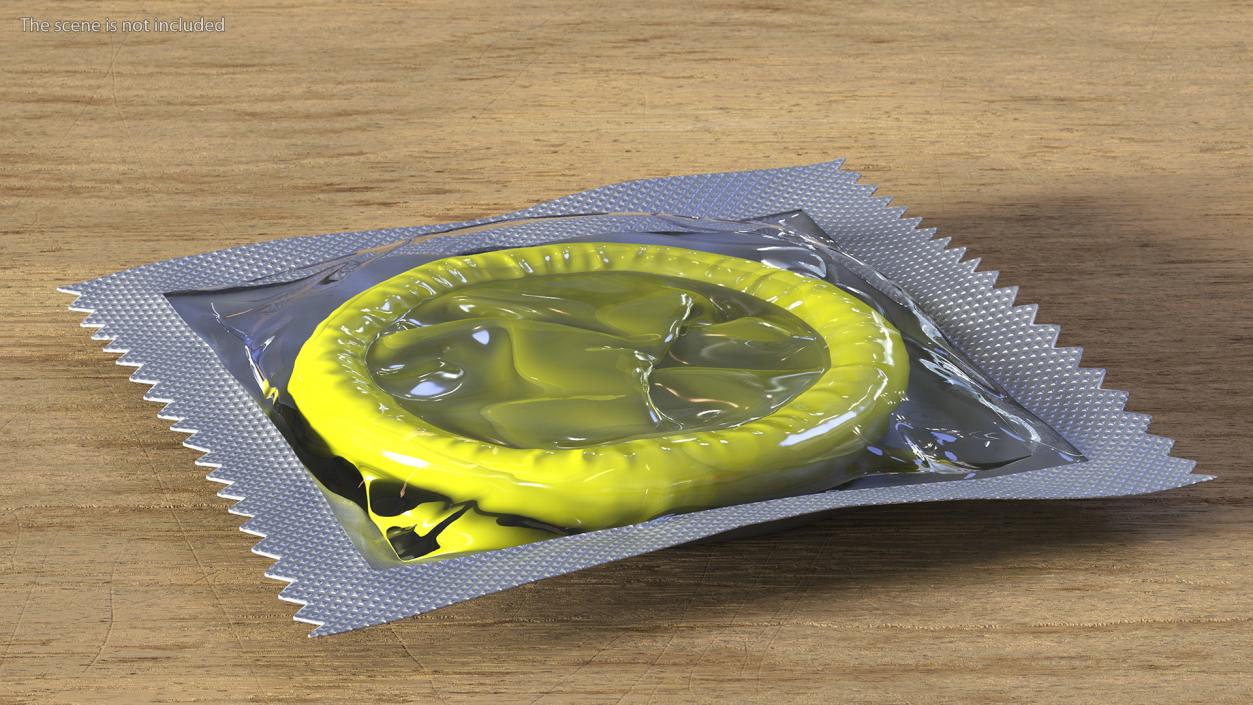 3D Condom Transparent Package