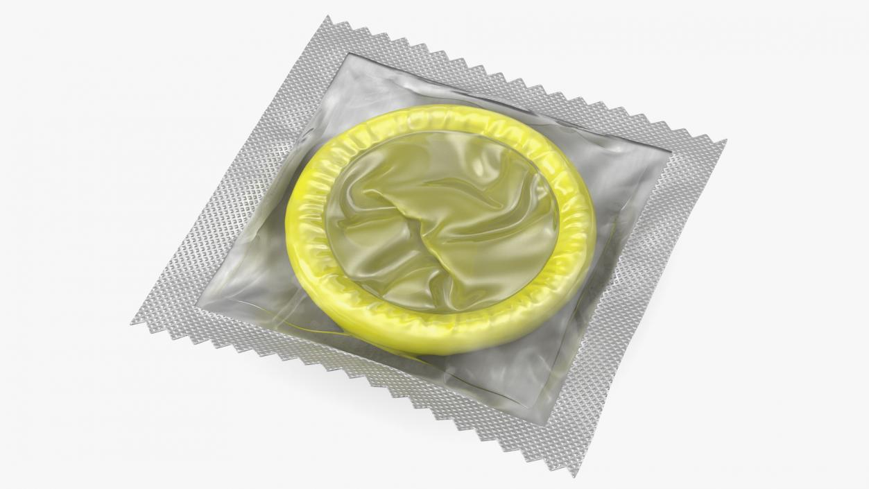 3D Condom Transparent Package