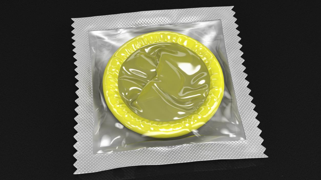 3D Condom Transparent Package