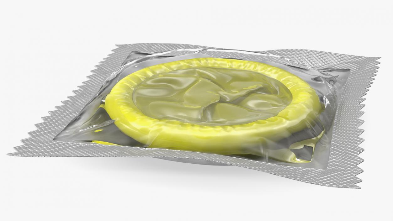 3D Condom Transparent Package