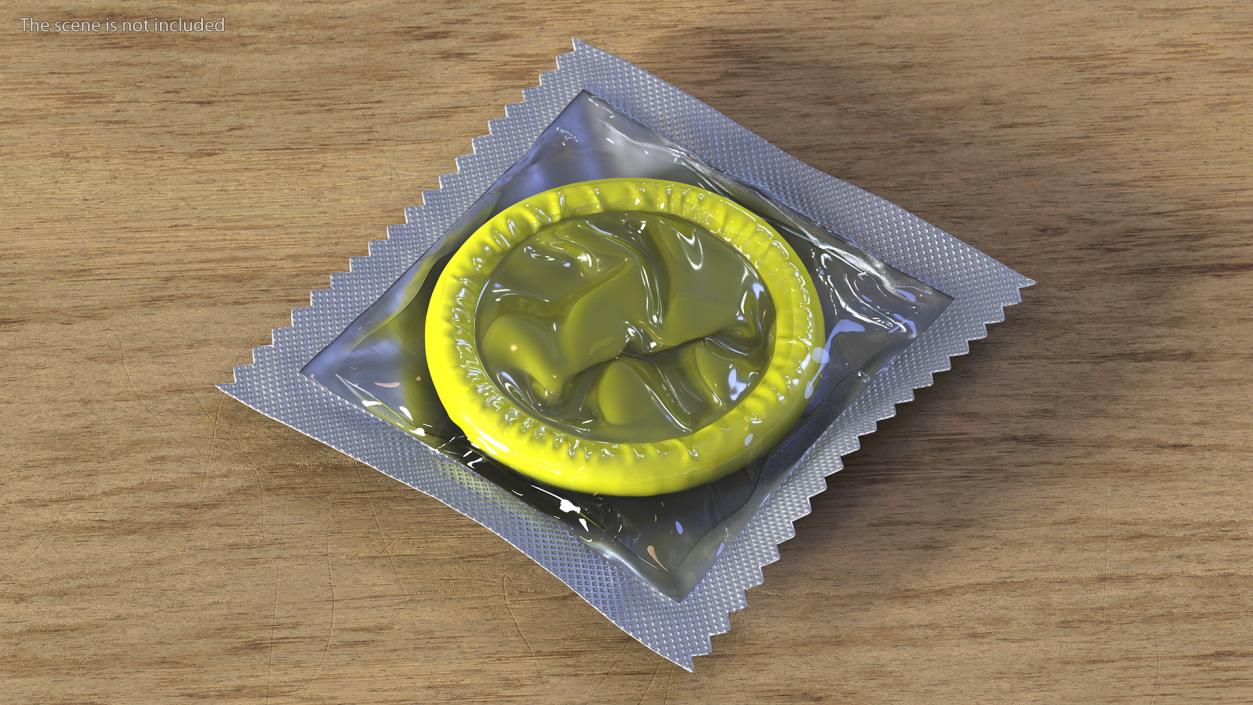 3D Condom Transparent Package