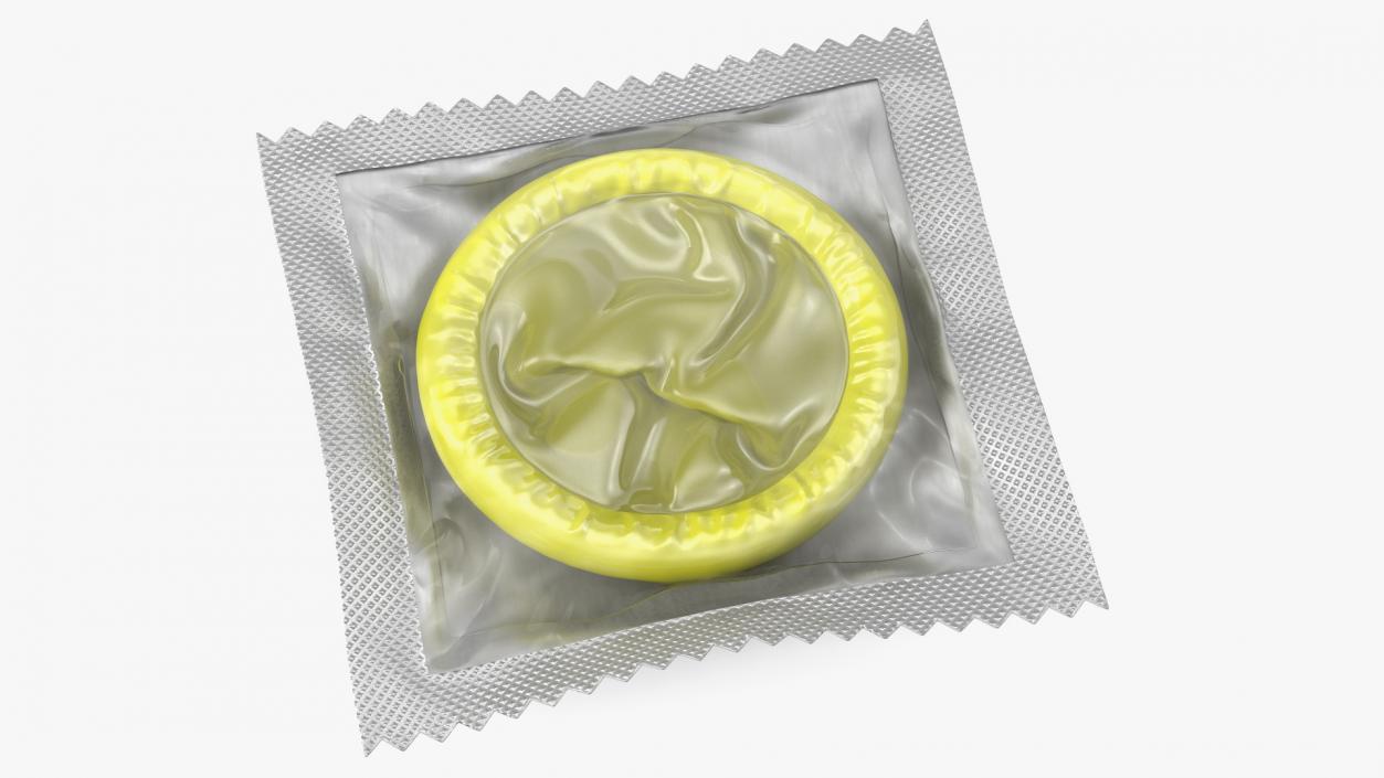 3D Condom Transparent Package