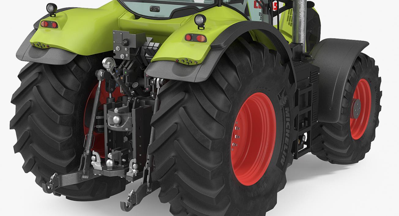 New Tractor Claas Axion 800 Rigged 3D model