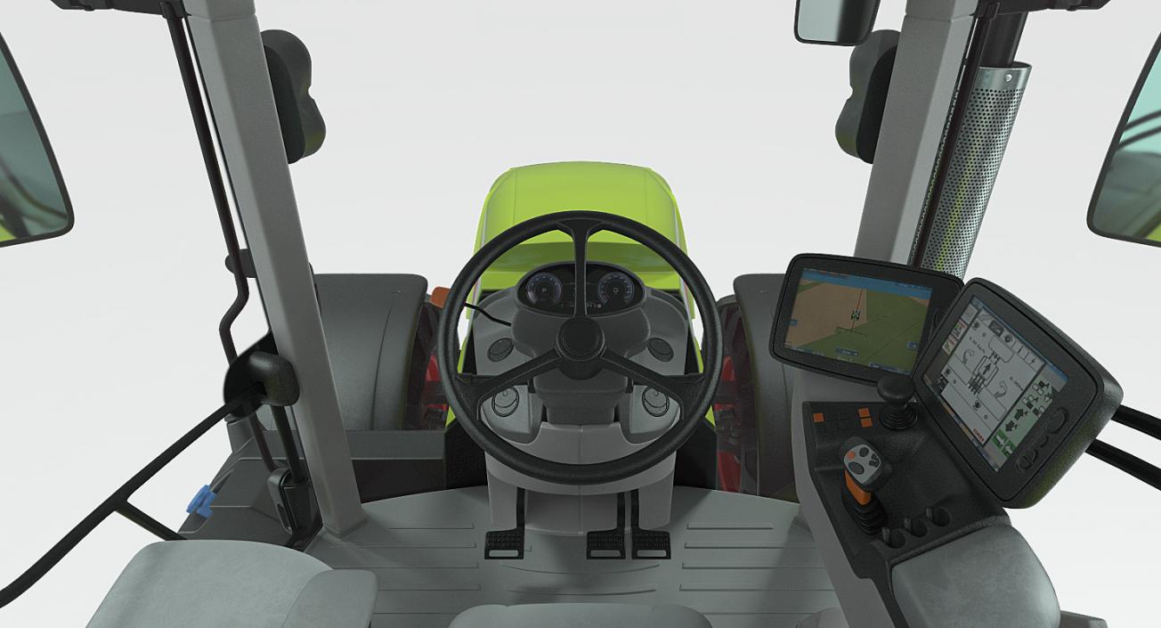 New Tractor Claas Axion 800 Rigged 3D model