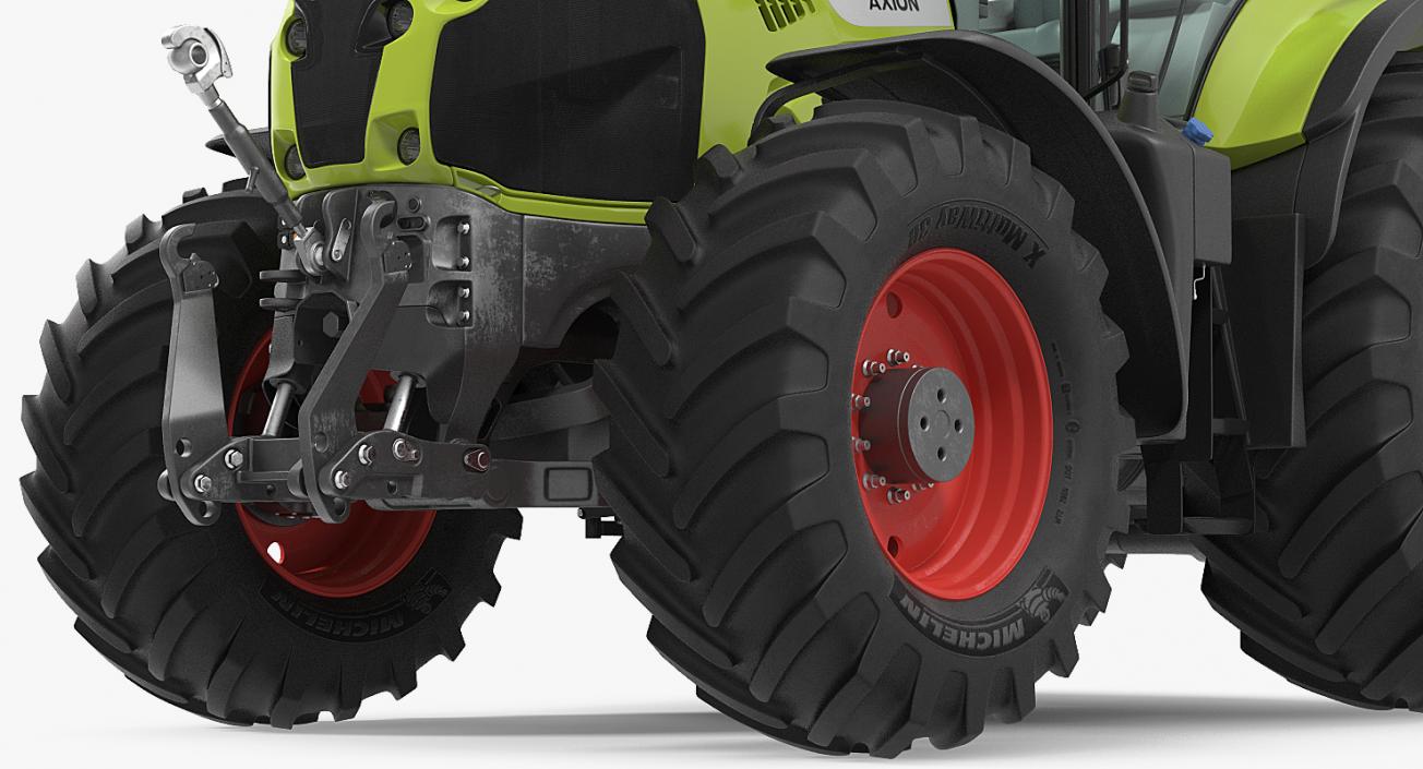 New Tractor Claas Axion 800 Rigged 3D model