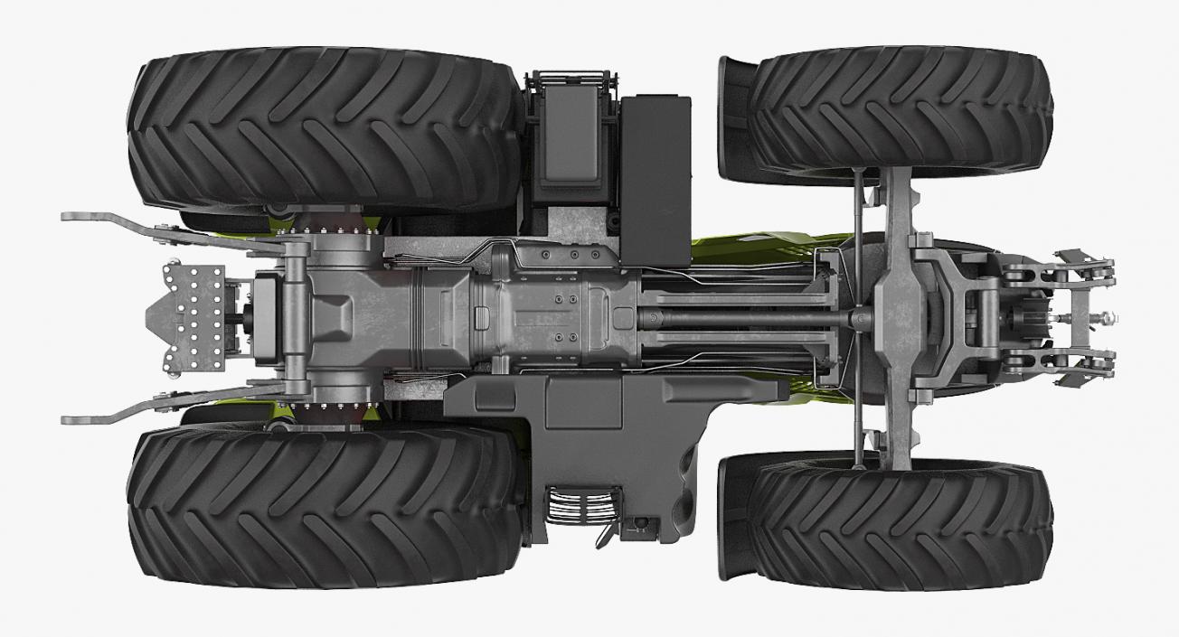 New Tractor Claas Axion 800 Rigged 3D model