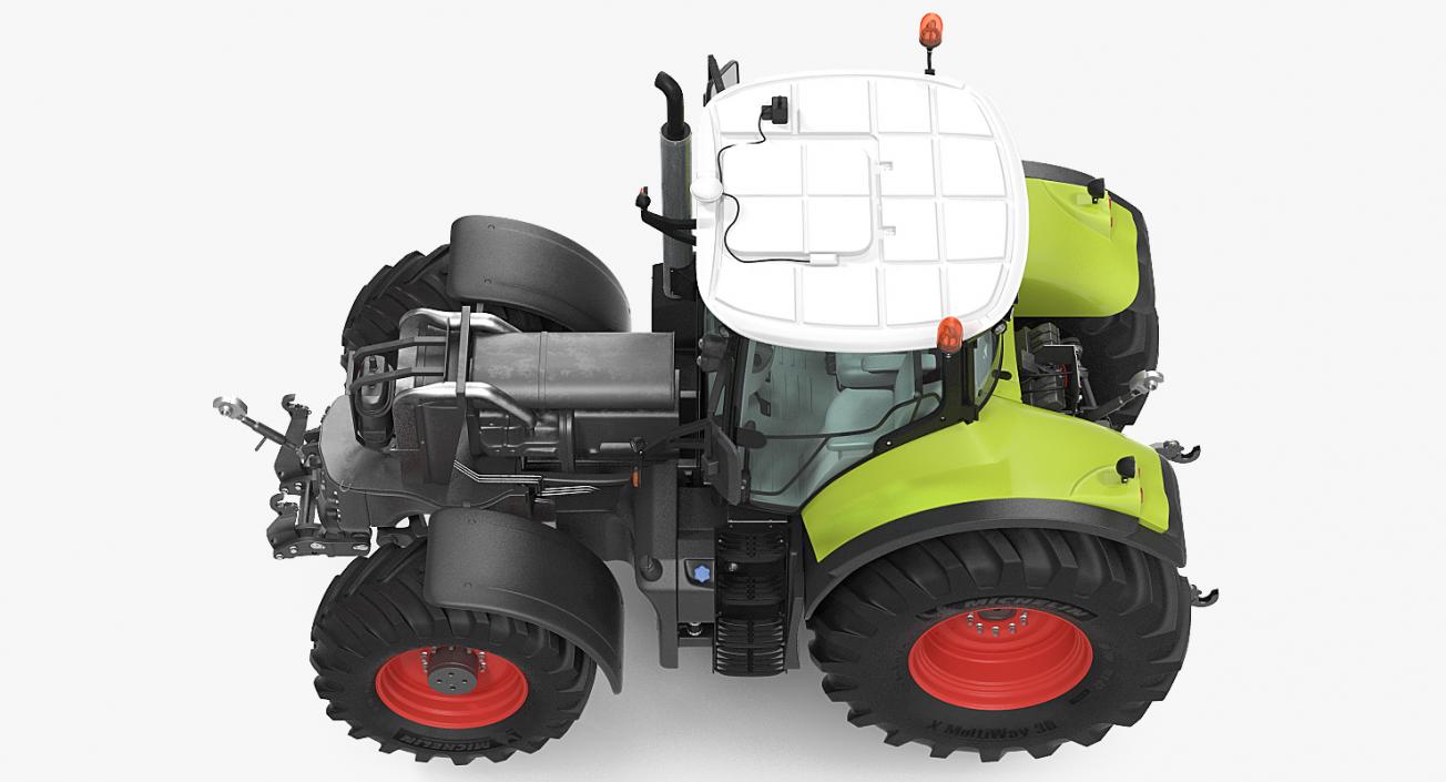 New Tractor Claas Axion 800 Rigged 3D model