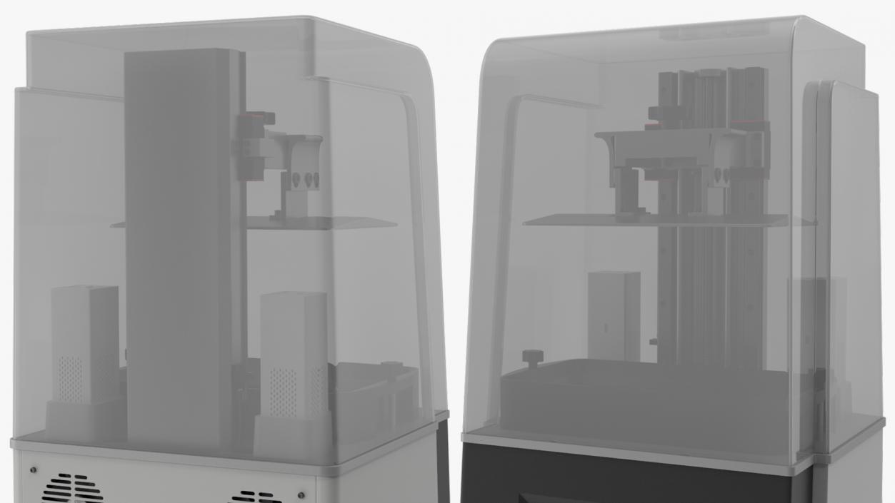 3D model Printer with Plastic Case