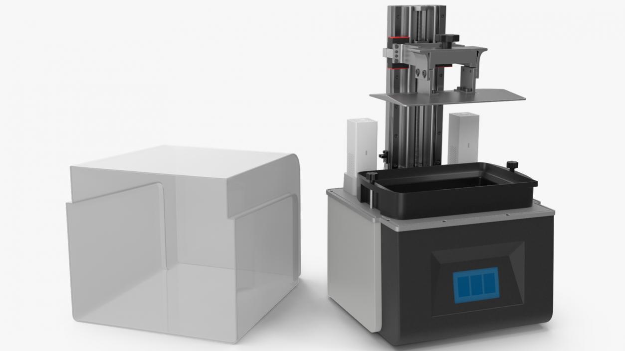 3D model Printer with Plastic Case