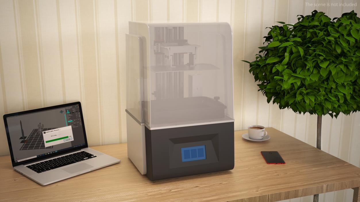 3D model Printer with Plastic Case