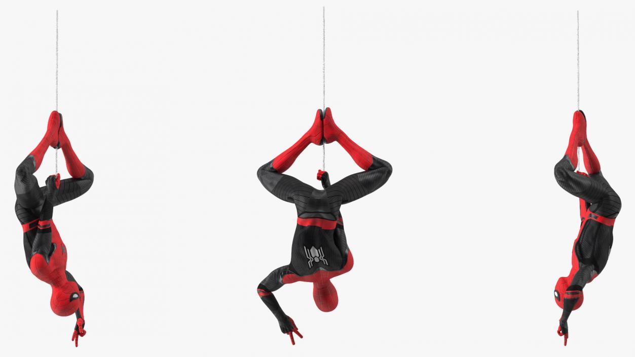 3D Spider Man Hanging Pose model