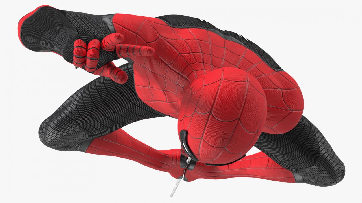 3D Spider Man Hanging Pose model