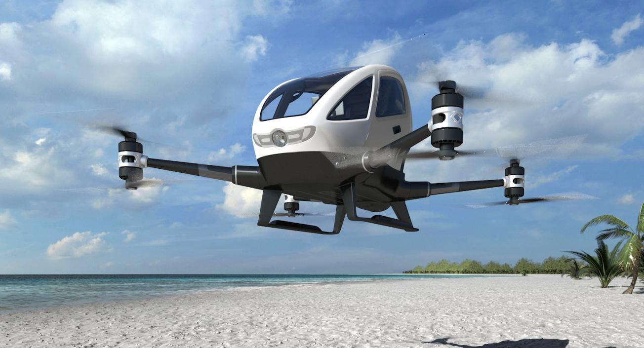 3D model Autonomous Aerial Vehicle Ehang 184