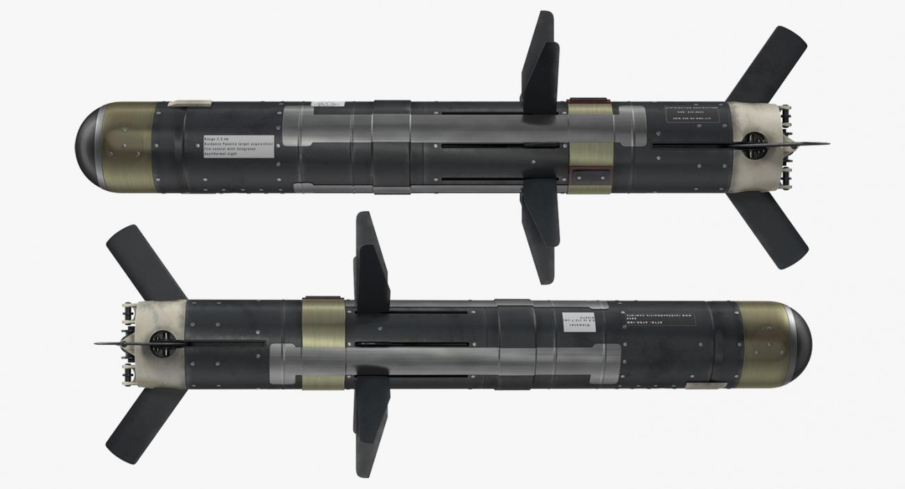 3D Millitary Missiles and Rockets Collection 3 model