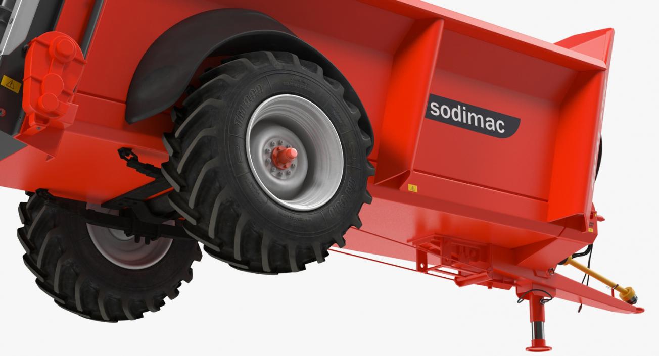 3D Manure Spreader Sodimac Rafal 3300 Rigged