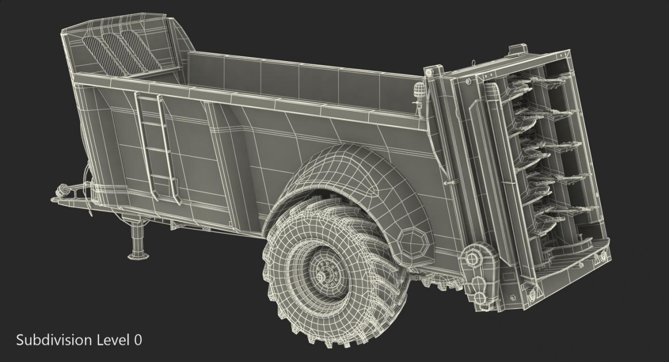 3D Manure Spreader Sodimac Rafal 3300 Rigged