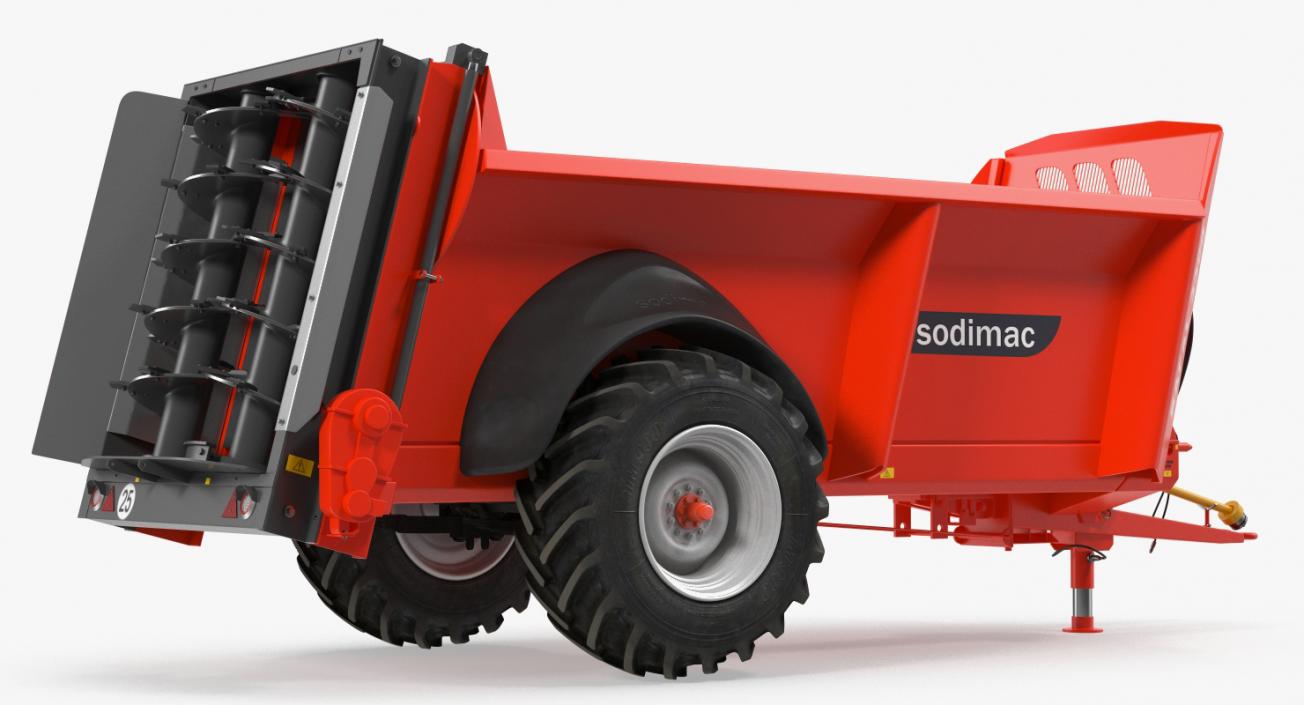 3D Manure Spreader Sodimac Rafal 3300 Rigged