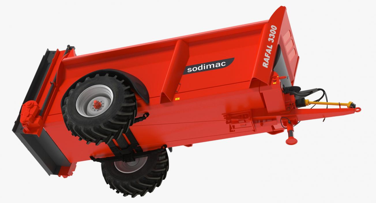 3D Manure Spreader Sodimac Rafal 3300 Rigged