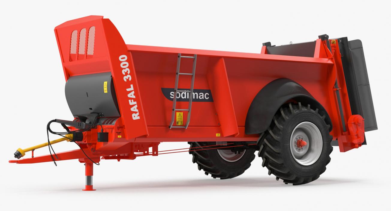 3D Manure Spreader Sodimac Rafal 3300 Rigged