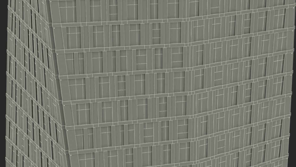 3D Cayan Tower Skyscraper Night Glow model