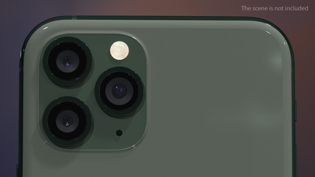 Apple iPhone 11 Pro Midnight Green 3D model