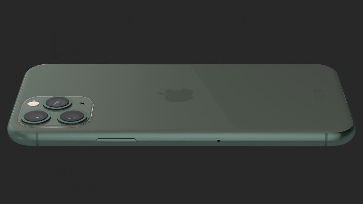 Apple iPhone 11 Pro Midnight Green 3D model