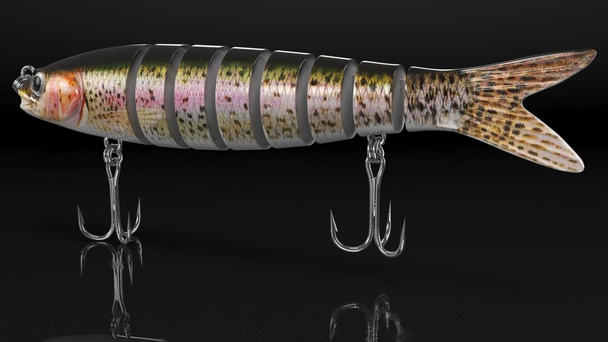 3D Slow Sinking Bionic Swimming Lure model