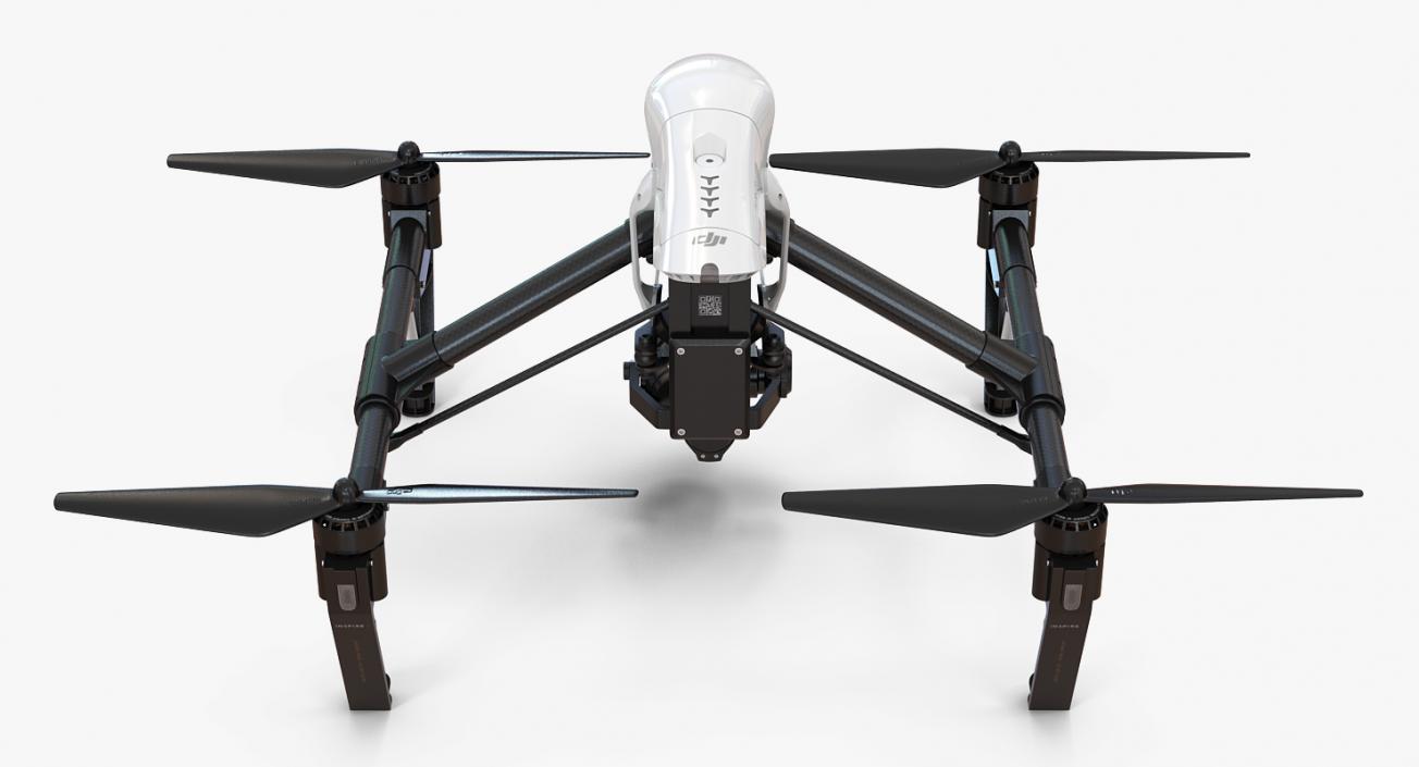 3D model DJI Inspire 1 Pro Drone with 4K Camera Rigged