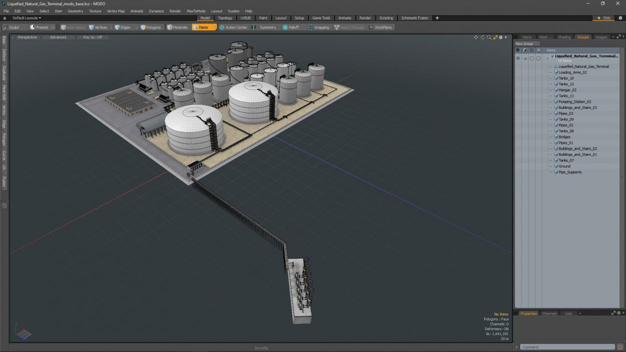 Liquefied Natural Gas Terminal 3 3D