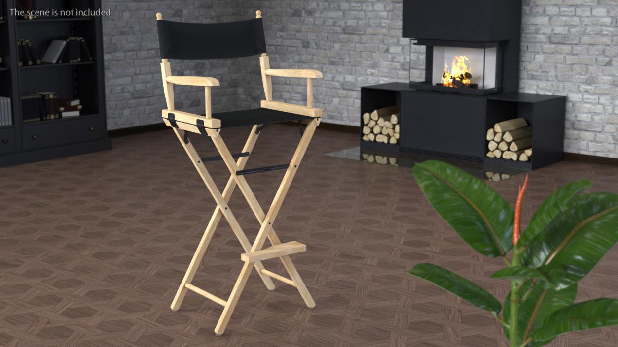 3D Tall Folding Chair model