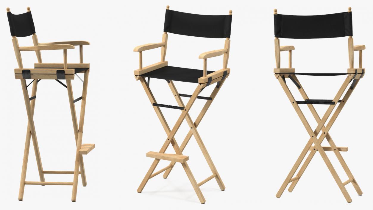 3D Tall Folding Chair model